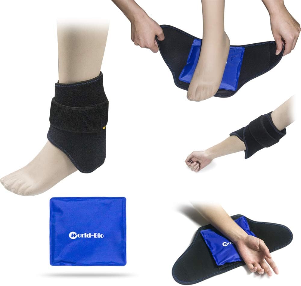 Hot and Cold Gel Packs for Achilles, Wrist, Elbow, Ankle, and Foot