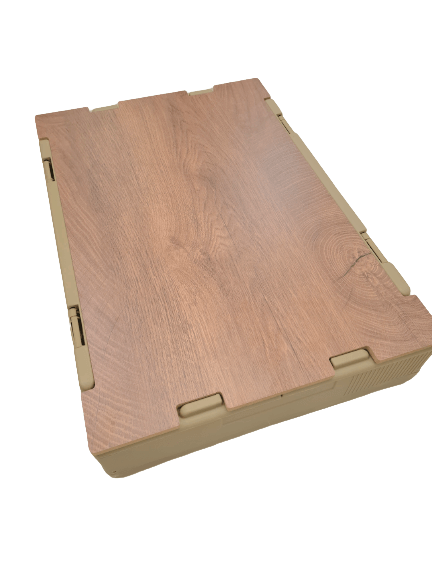 Foldable Box with Wooden Top Table Board 50L Capacity
