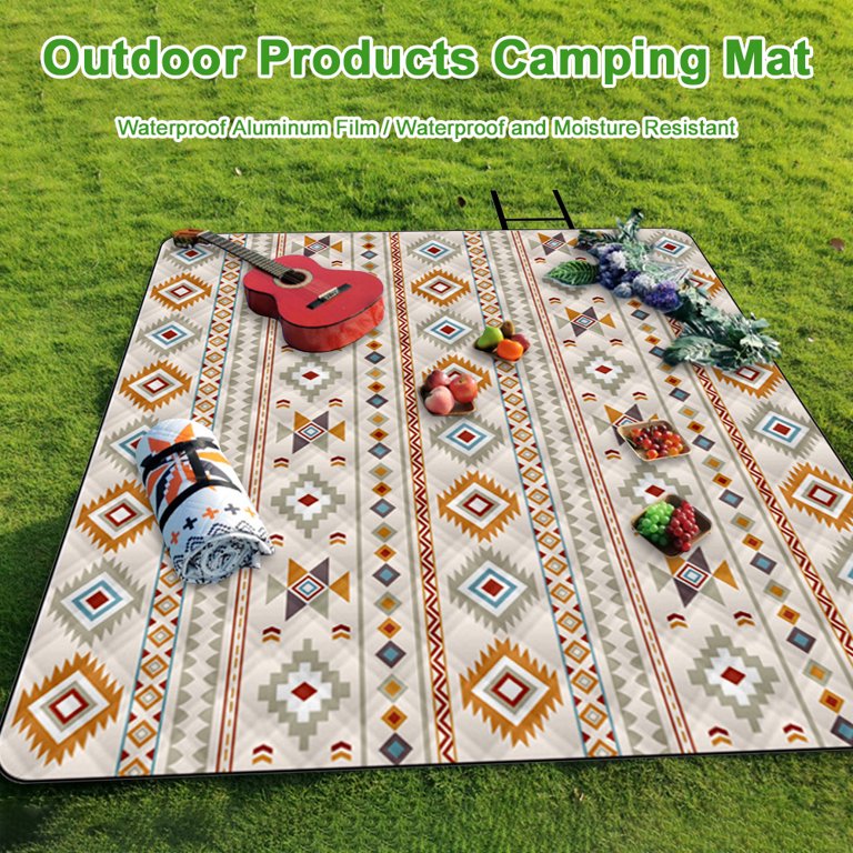 Waterproof Camping Padded Mat 2m x 2m (Pattern 3)