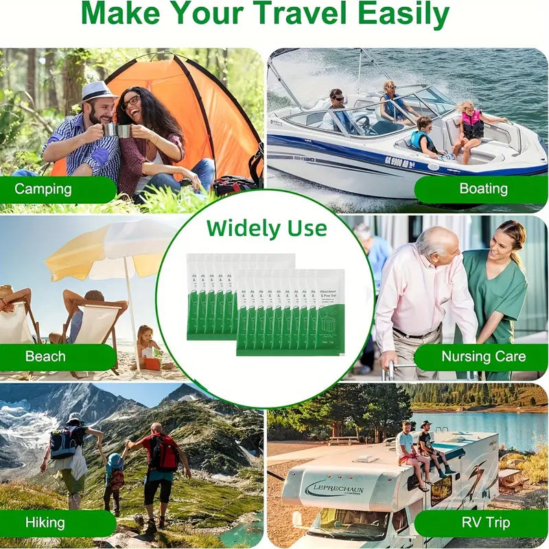 Portable Toilet Waste Gel Packs
