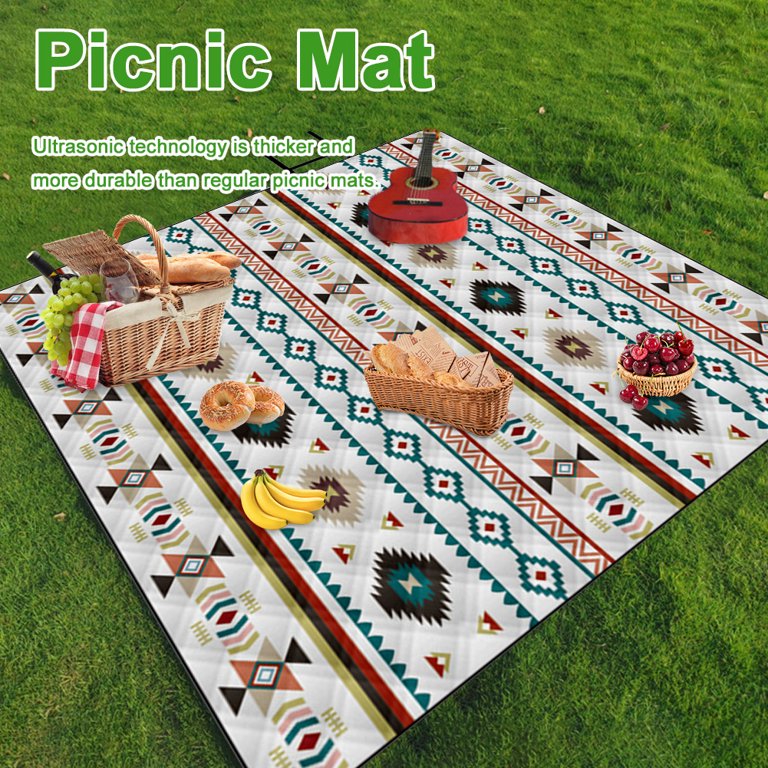 Waterproof Camping Padded Mat 2m x 2m (Pattern 2)