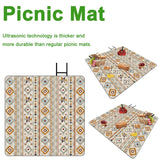 Waterproof Camping Padded Mat 2m x 2m (Pattern 3)