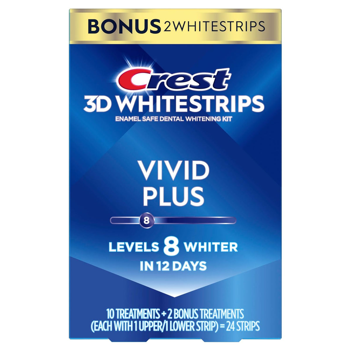 لصقات تبييض كرست ثلاثية الابعاد (Vivid Plus)