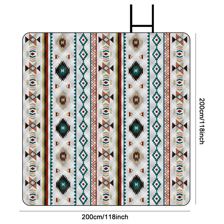 Waterproof Camping Padded Mat 2m x 2m (Pattern 2)