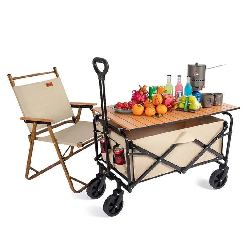 Camping Foldable Wagon with Tabletop