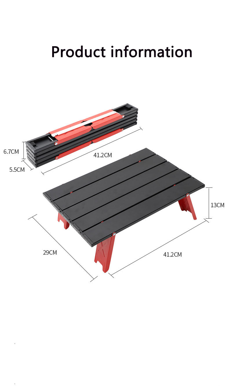 Foldable Small Aluminum Camping Table