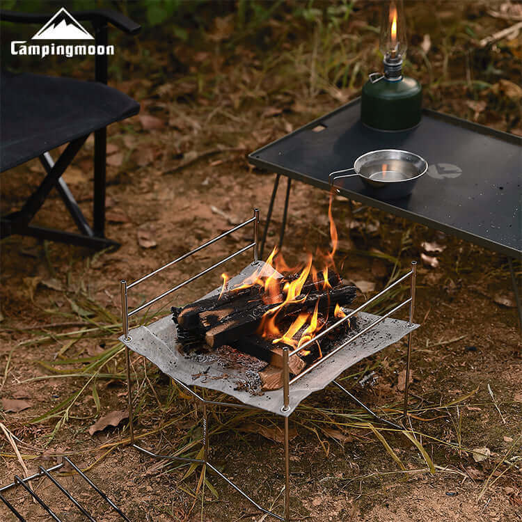 Réchaud Survivaliste Réchaud Camping Bois Portable - Mini Poêle Acier Inoxydable Survivaliste Poêle Bois Portable