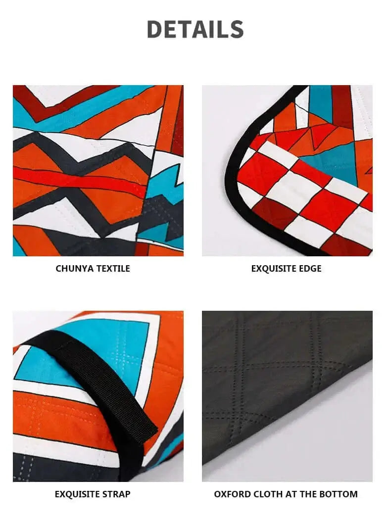Waterproof Camping Padded Mat 2m x 2m (Pattern 1)