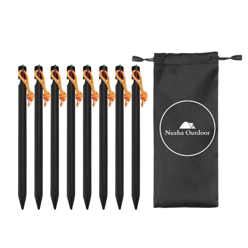 Aluminum Camping Tent Stakes 18cm (8 Pack)