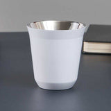 Double Wall Insulated Stainless Steel Coffee Cup (White 160 ml)