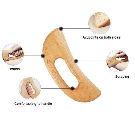 Wooden Gua Sha - Scraping, Massage, and Slimming Tool - Neshtary