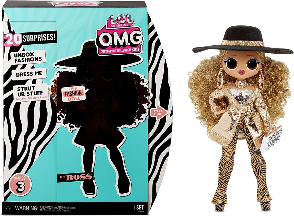 LOL Surprise! O.M.G. Series 3 Da Boss Fashion Doll with 20 Surprises
