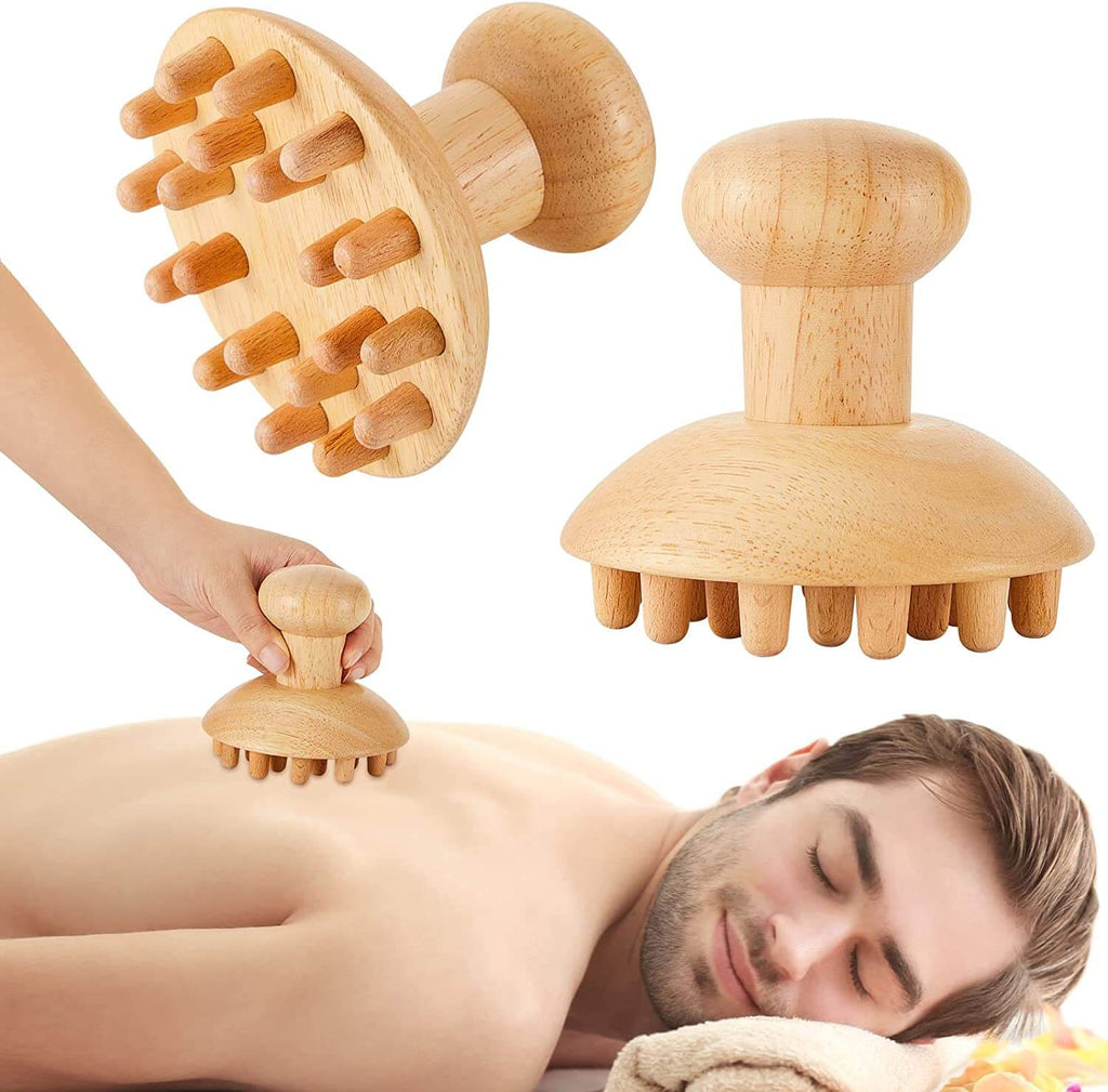 Mushroom Wood Massager (9.6 CM)