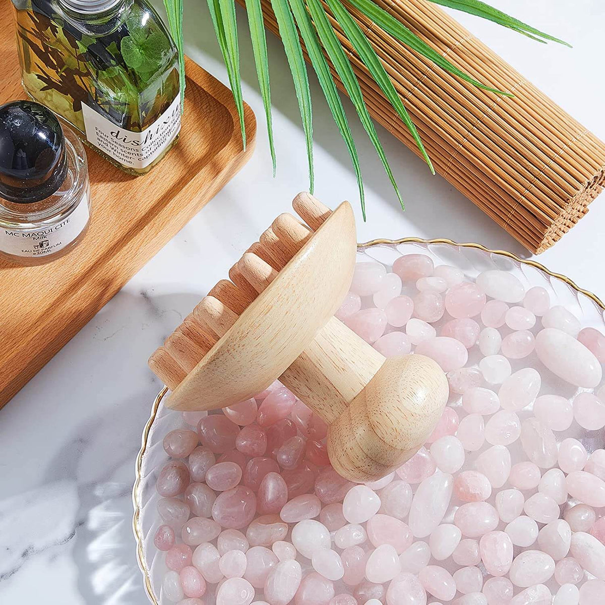 Mushroom Wood Massager (9.6 CM)