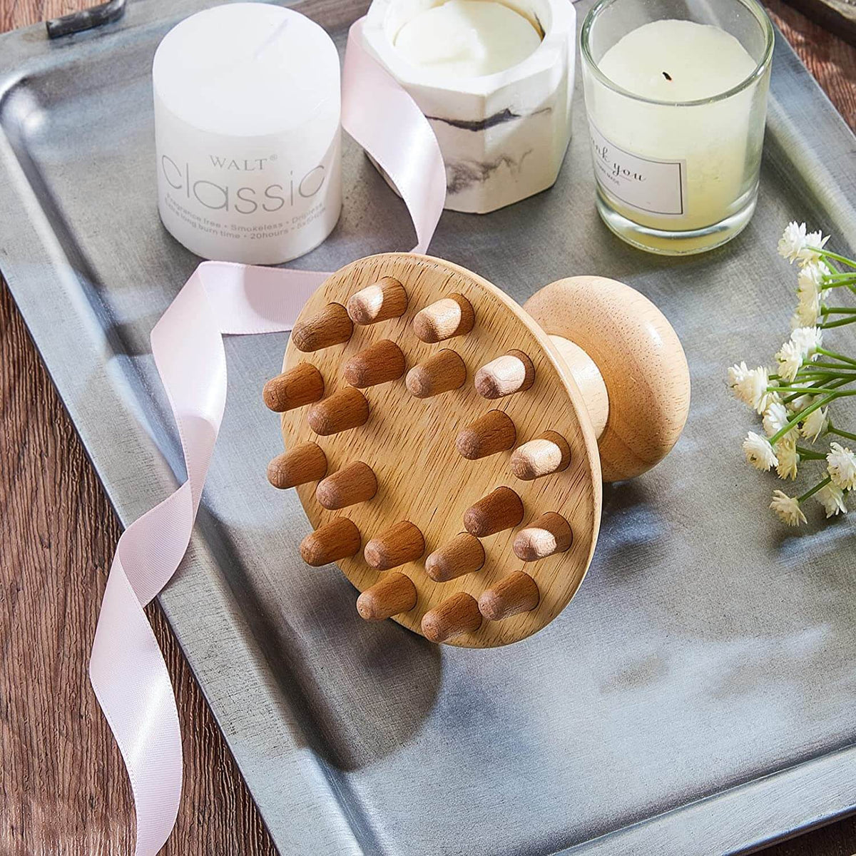 Mushroom Wood Massager (9.6 CM)