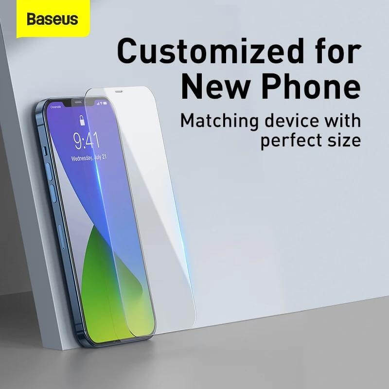 Baseus Screen Protector For iPhone 12 Pro Max 0.3mm (2 Pieces) - Neshtary نشتري