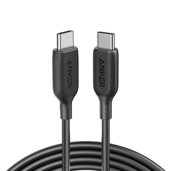Anker PowerLine III USB-C to USB-C (1.8m/6ft) - Black - Neshtary نشتري