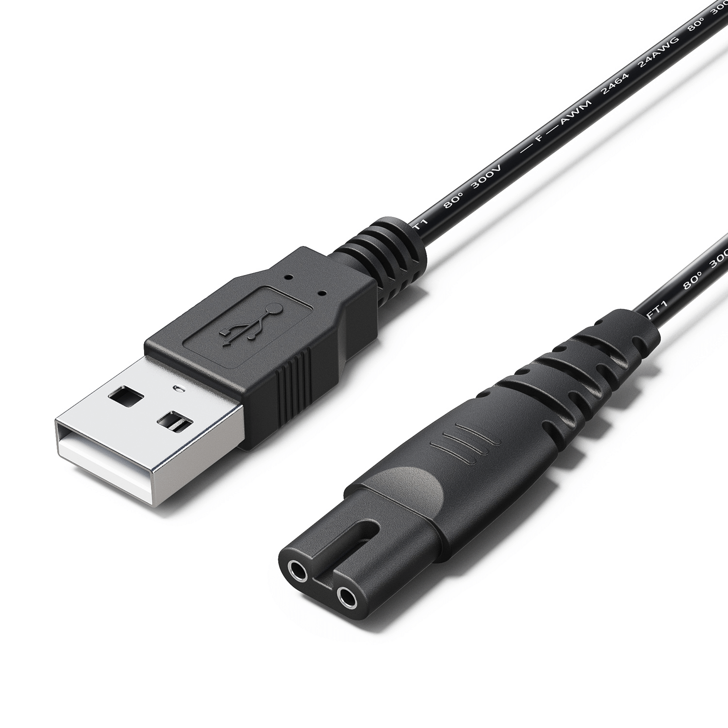 USB Cable Charger for Fairywill and Bitvae Water Flosser F5020E