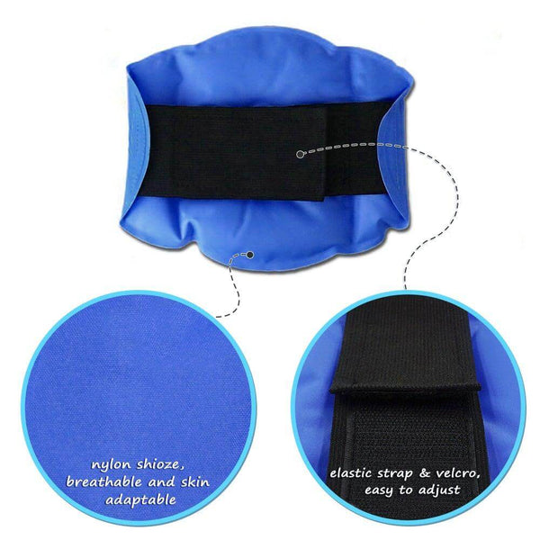Hot and Cold Gel Packs with Belt for Knee Pain Relief - Neshtary