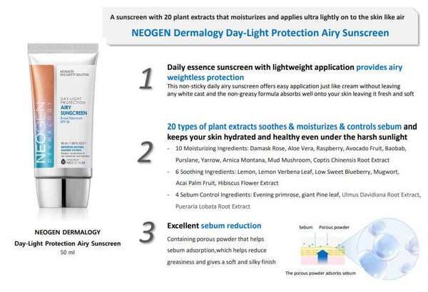 Neogen Dermalogy Day Light Protection Airy Sun Screen 50ml